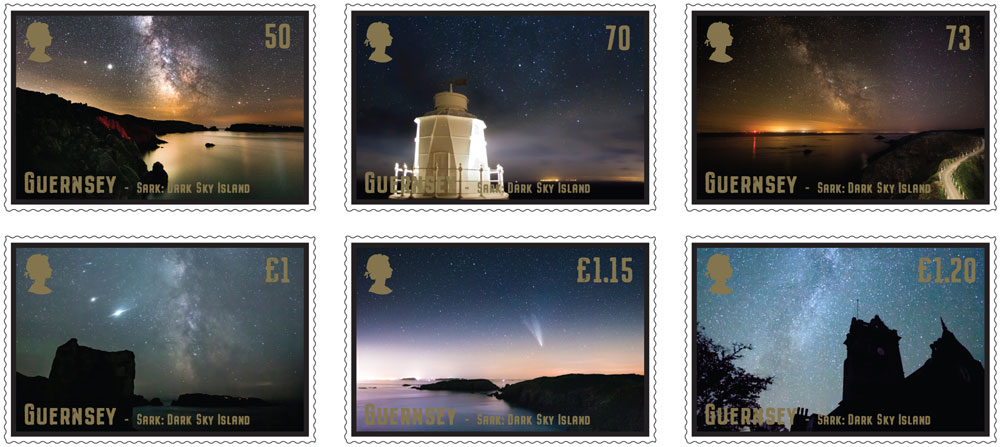 Stamps celebrate 10th Anniversary of Sark's designation as the worlds' first Dark Sky Island